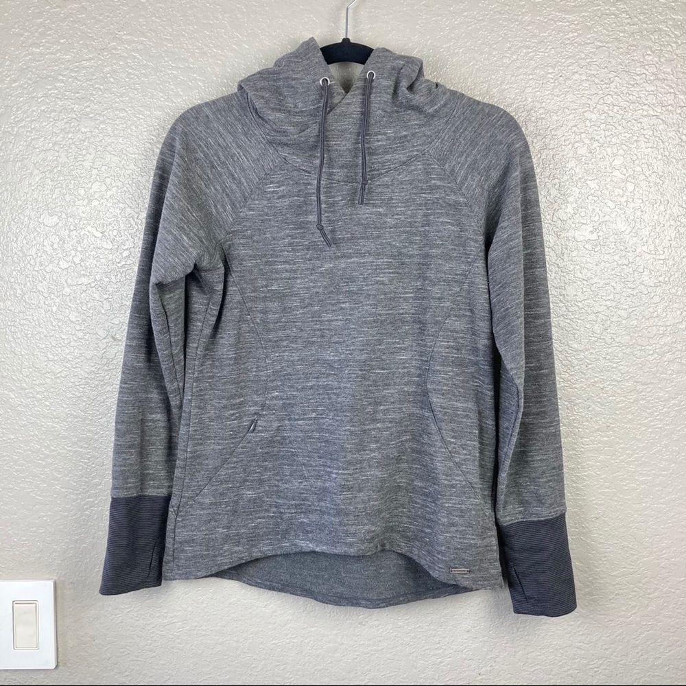 Avalanche Mila Pullover Hoodie Sweater Gray Sz S